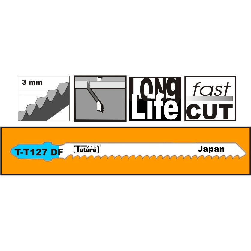 Tatara T-T127DF Jigsaw Blade for Aluminum & Metal - Goldpeak Tools PH Tatara Main image
