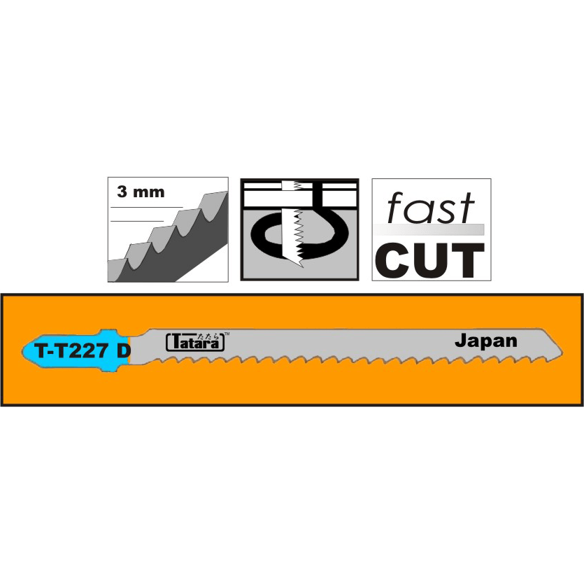 Tatara T-T227D Jigsaw Blade for Aluminum & Metal - Goldpeak Tools PH Tatara Main image