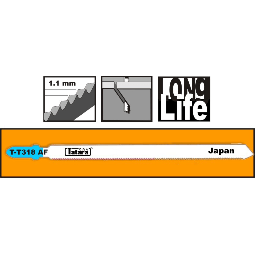 Tatara T-T318AF Jigsaw Blade for Metal - Goldpeak Tools PH Tatara Main image