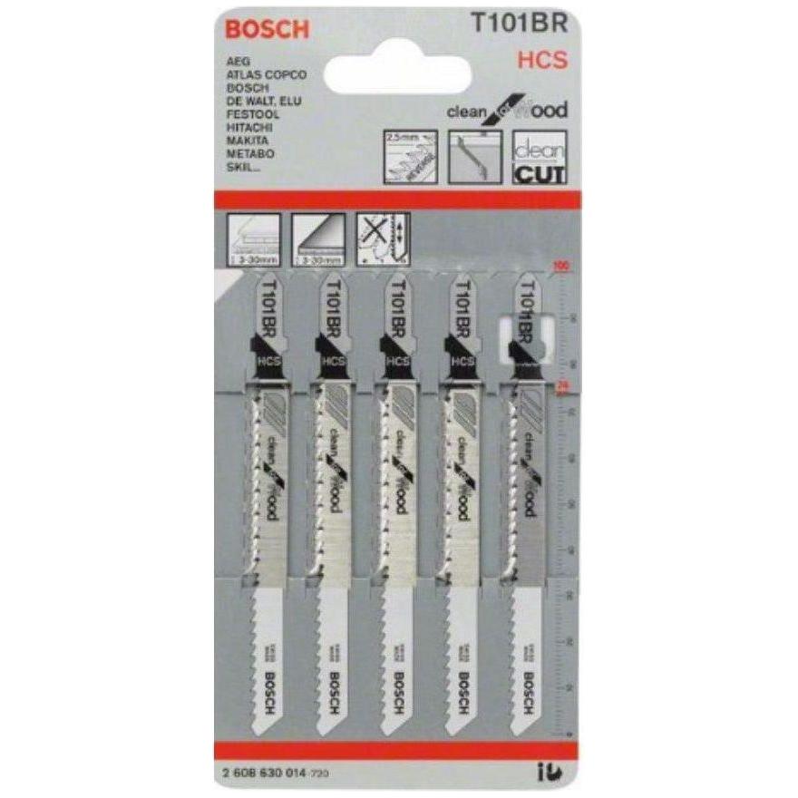 Bosch T101BR Jigsaw Blade (Reversed, Fine Straight) Clean for Wood [2608630014] - KHM Megatools Corp. Main image