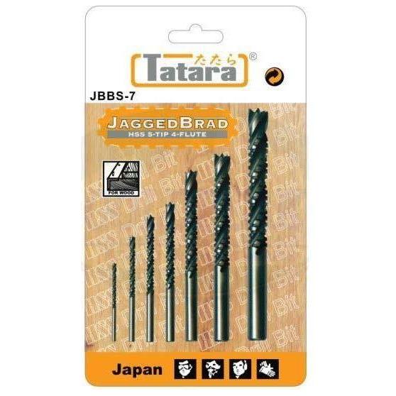 Tatara JBBS-7 HSS Jagged Brad Drill Bit Set - Goldpeak Tools PH Tatara