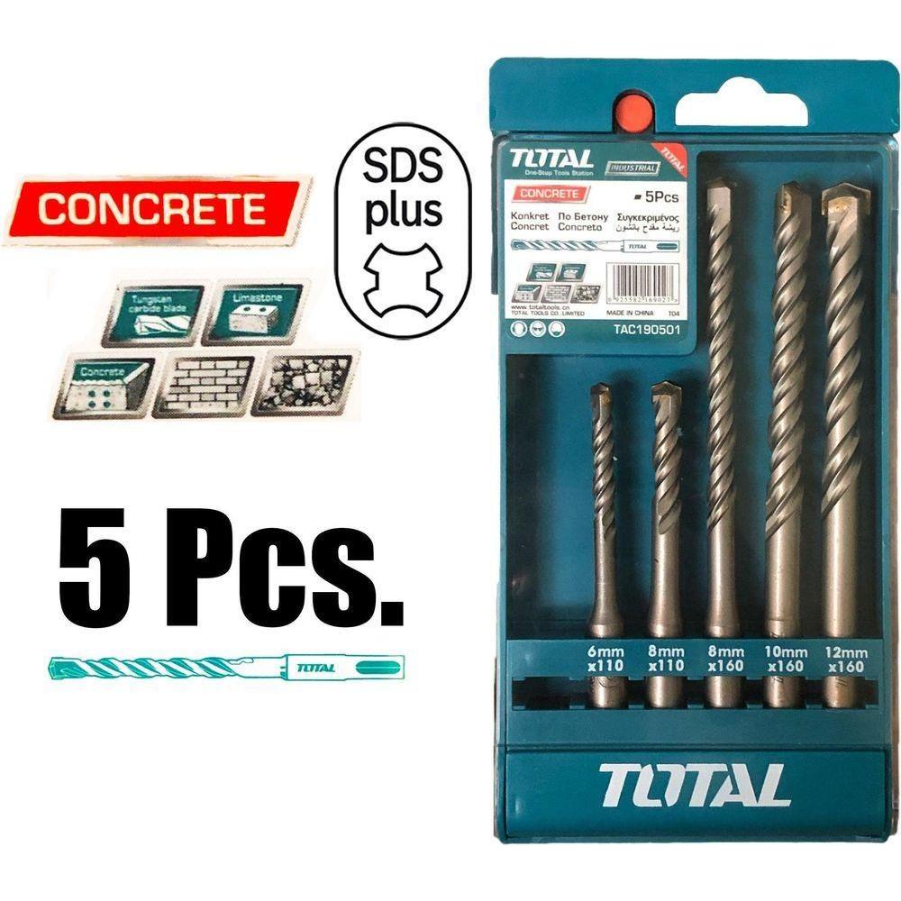 Total TAC190501 SDS-plus Drill Bit Set - Goldpeak Tools PH Total Main image
