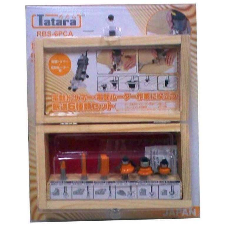 Tatara Router Bit Set 1/4" 6pcs/box - Goldpeak Tools PH Tatara