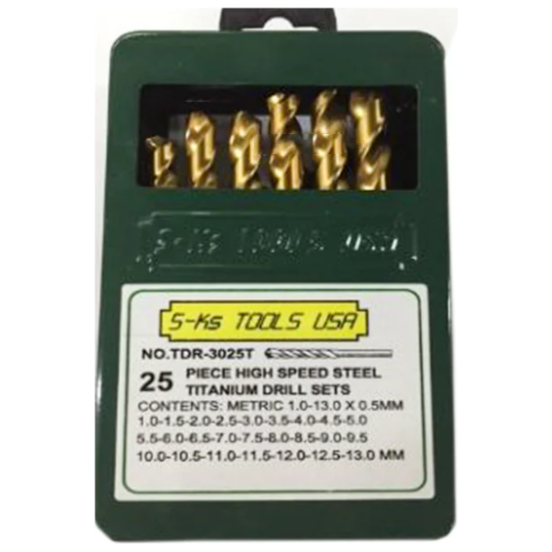 S-Ks HSS Titanium Metal Drill Bit Set Secondary image