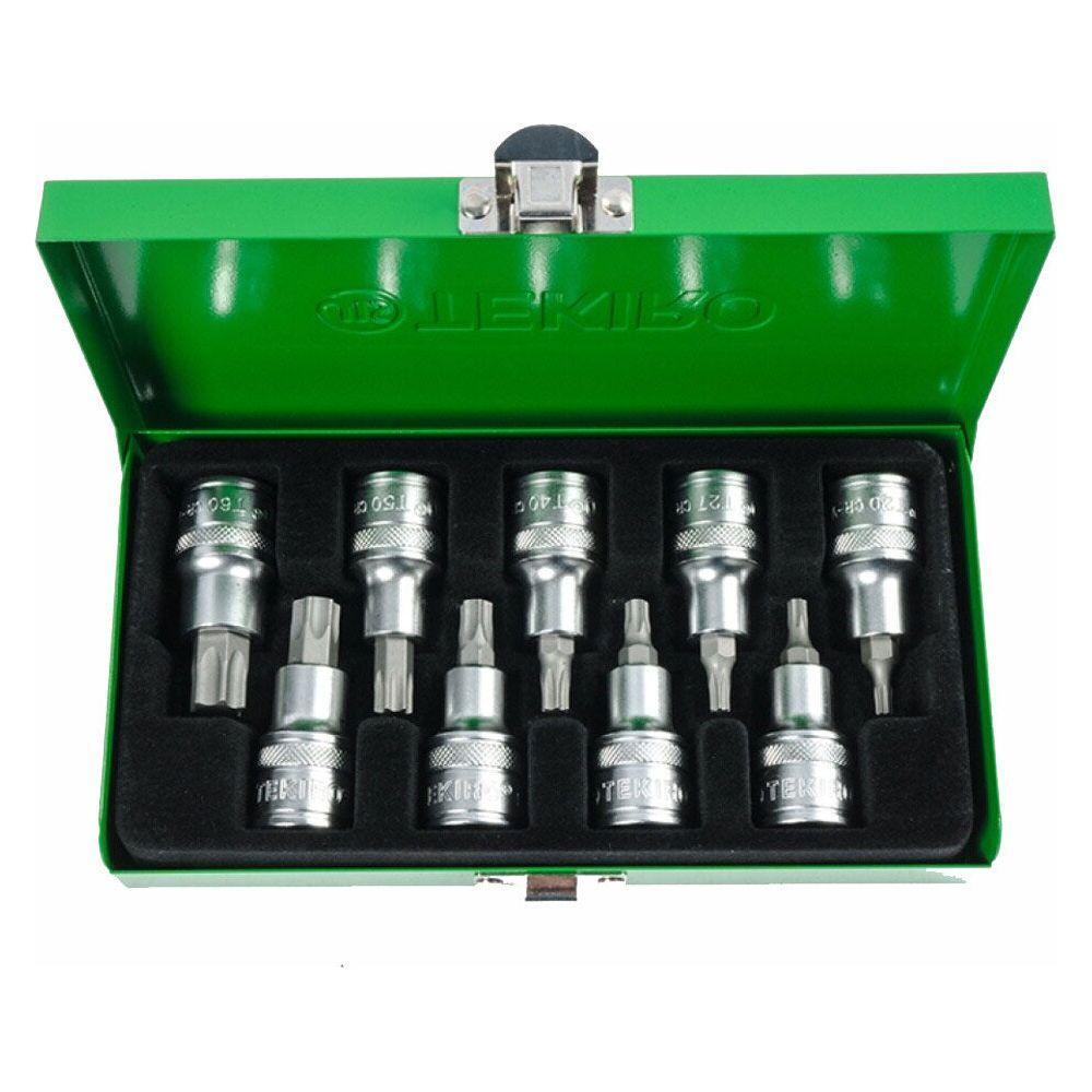 Tekiro SC-SB0636 1/2" DR. Star Socket Bit Set 9Pcs | Tekiro by KHM Megatools Corp. Main image