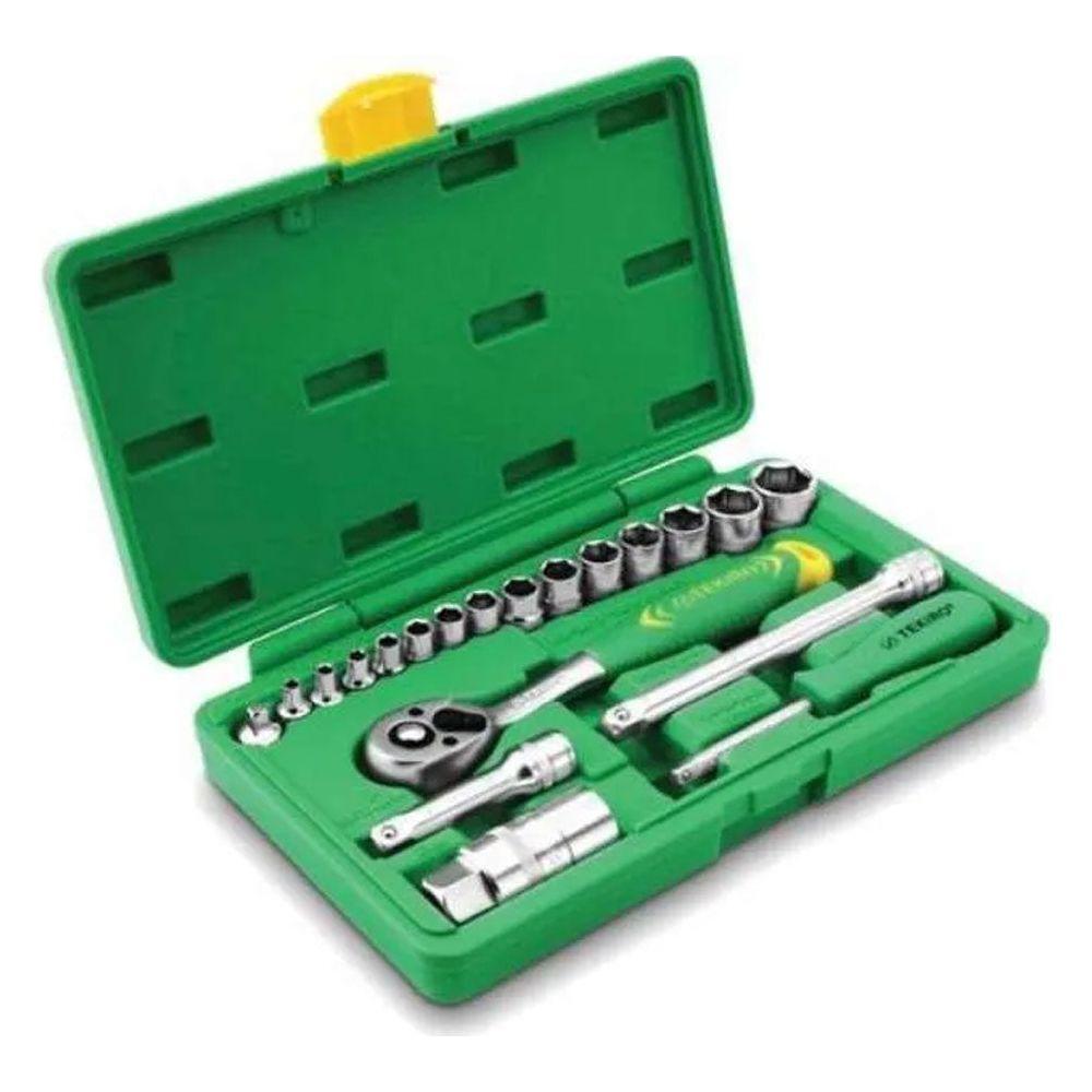 Tekiro SC-SE0610 1/4"-3/4" DR. Hand Socket Set 6PT 21Pcs | Tekiro by KHM Megatools Corp. Main image