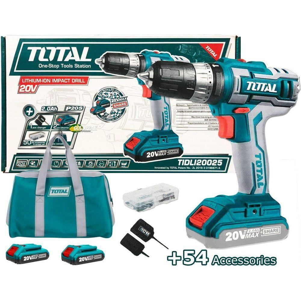 Total TIDLI20025 20V Cordless Hammer Drill - Goldpeak Tools PH Total Main image