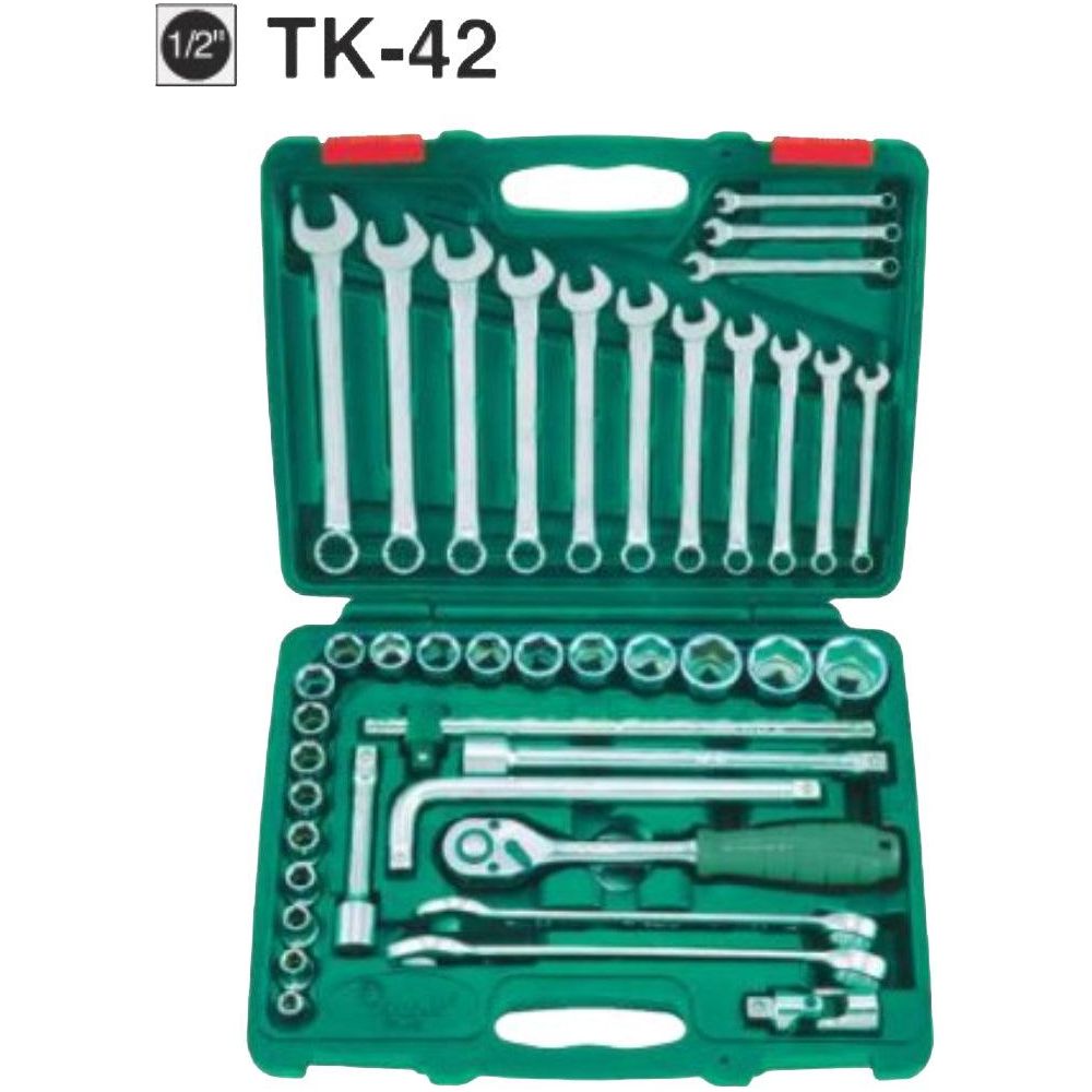 Hans TK-42 42pcs. Socket & Combination Wrench Set 1/2' Drive | Hans by KHM Megatools Corp. Main image