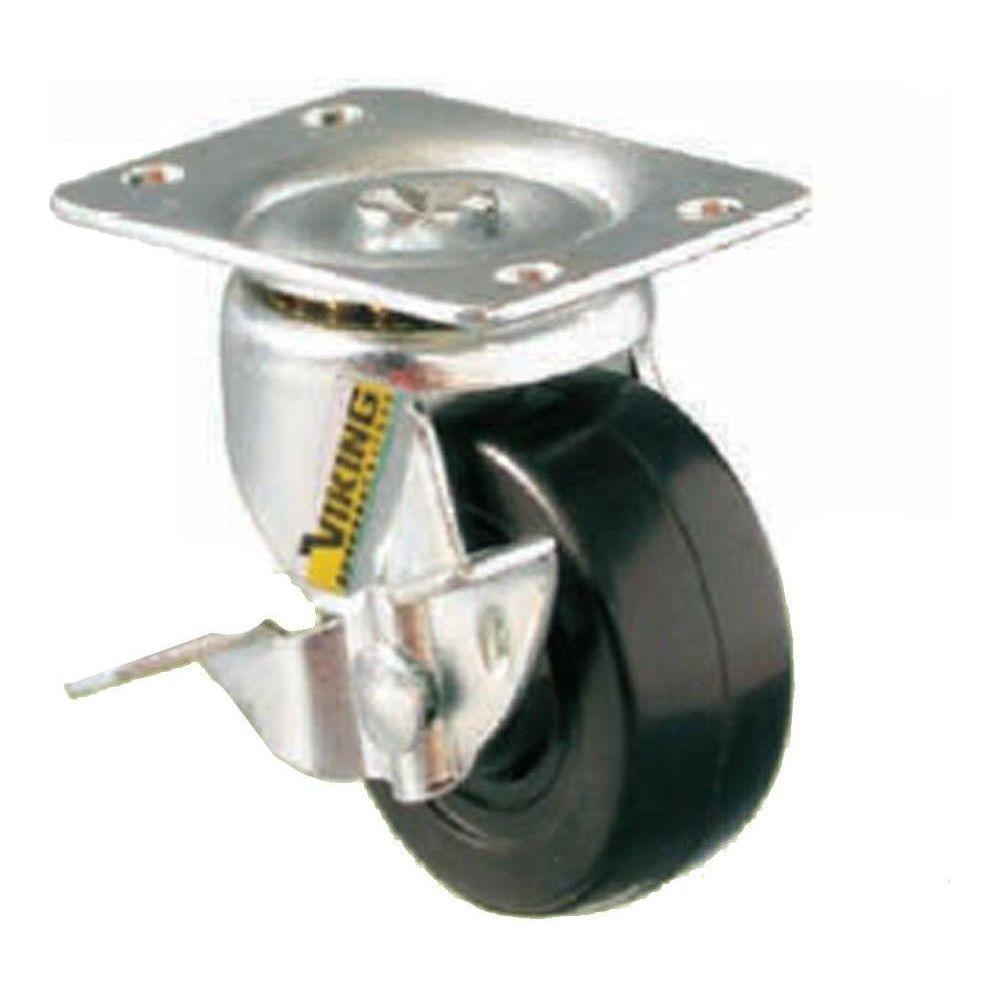 Viking Rubber Castor Wheels (305) (swivel W/ Brake) | Viking by KHM Megatools Corp. Main image