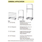 Viking TW1720 Adjustable Mobile Base Twin-Wheel (410) | Viking by KHM Megatools Corp.