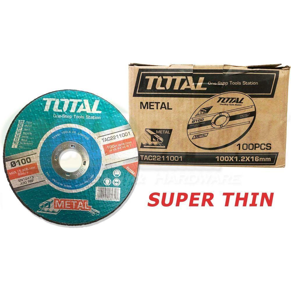 Total TAC2211001 Cut Off Wheel 4" - Goldpeak Tools PH Total Main image