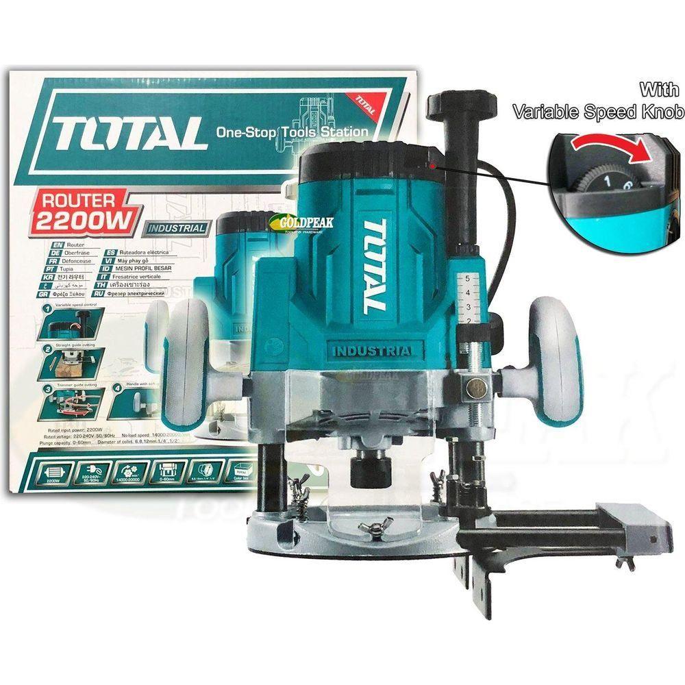 Total TR111226 Plunge Router (2200W) - Goldpeak Tools PH Total Main image