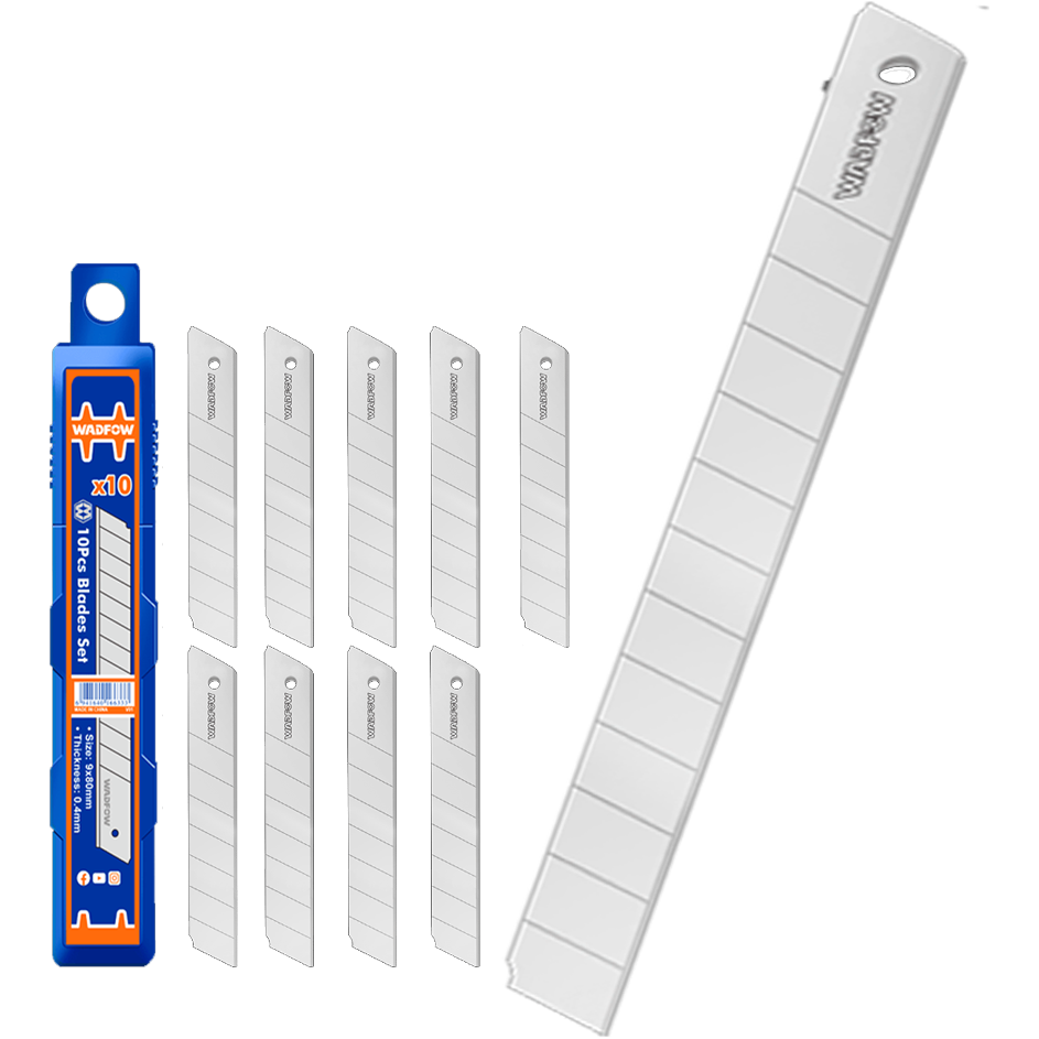 Wadfow Snap-Off Knife Blade Set 10PCs | Wadfow by KHM Megatools Corp. Main image