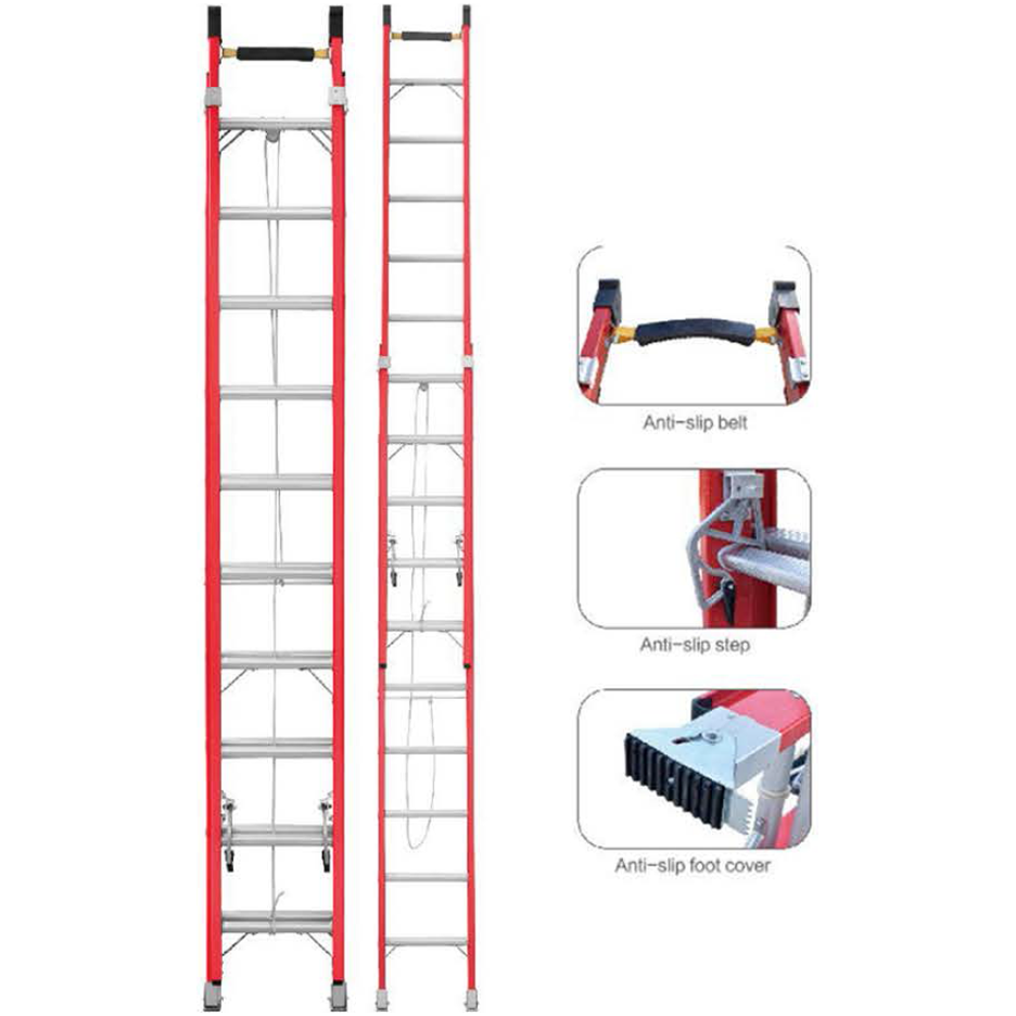 Trump TR-FG10X2 Extension Fiberglass Ladder 20-Steps Secondary image