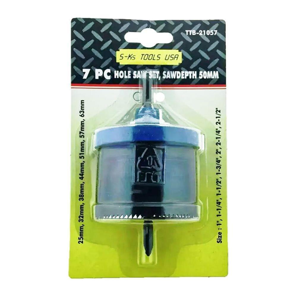 S-Ks TTB-21057 7pcs. Hole Saw Set | S-Ks Tools USA by KHM Megatools Corp. Main image