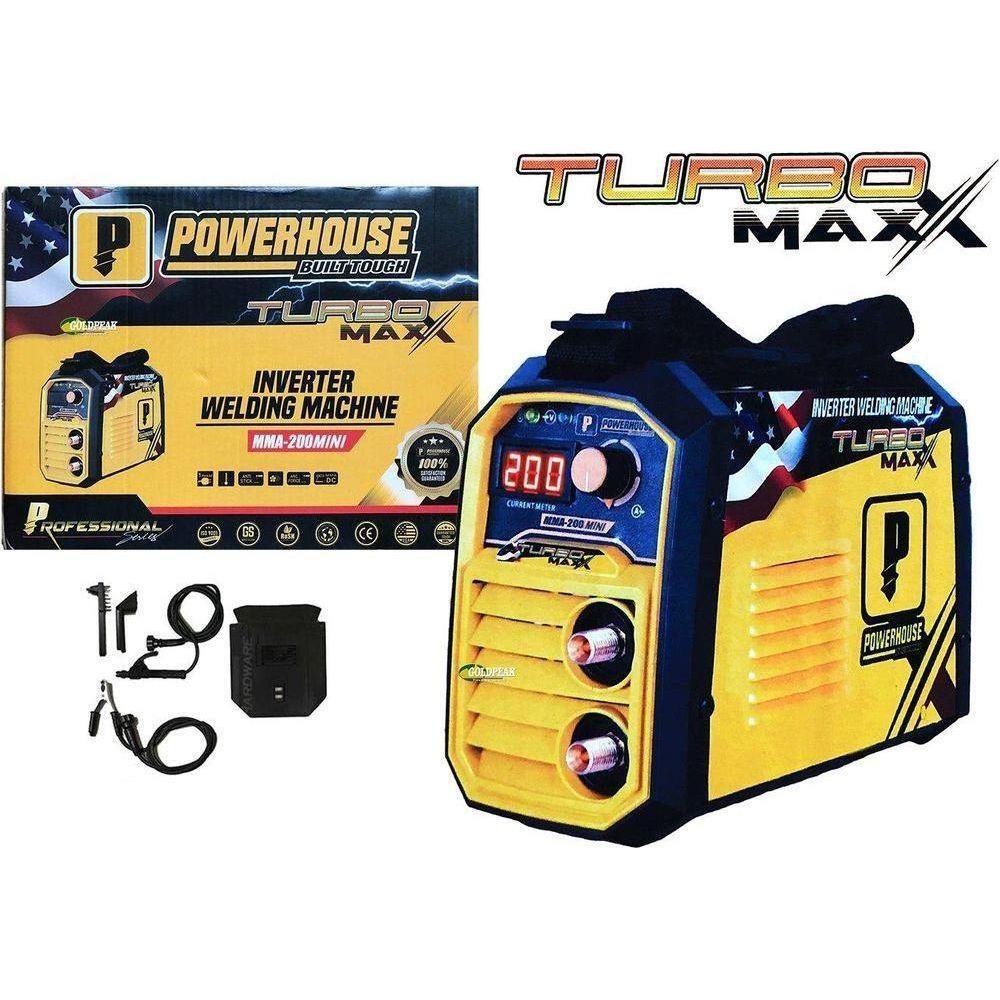 Powerhouse MMA200MINI DC Inverter Welding Machine (TURBOMAXX Series) - Goldpeak Tools PH Powerhouse Main image