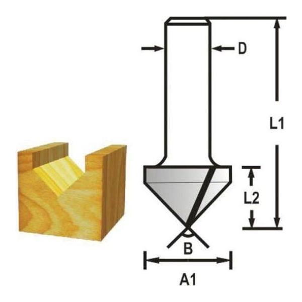 Makita V-Groove Router Bit - Goldpeak Tools PH Makita Main image