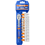 Wadfow WST4212 Socket Wrench 12Pcs Set 1/4" | Wadfow by KHM Megatools Corp.