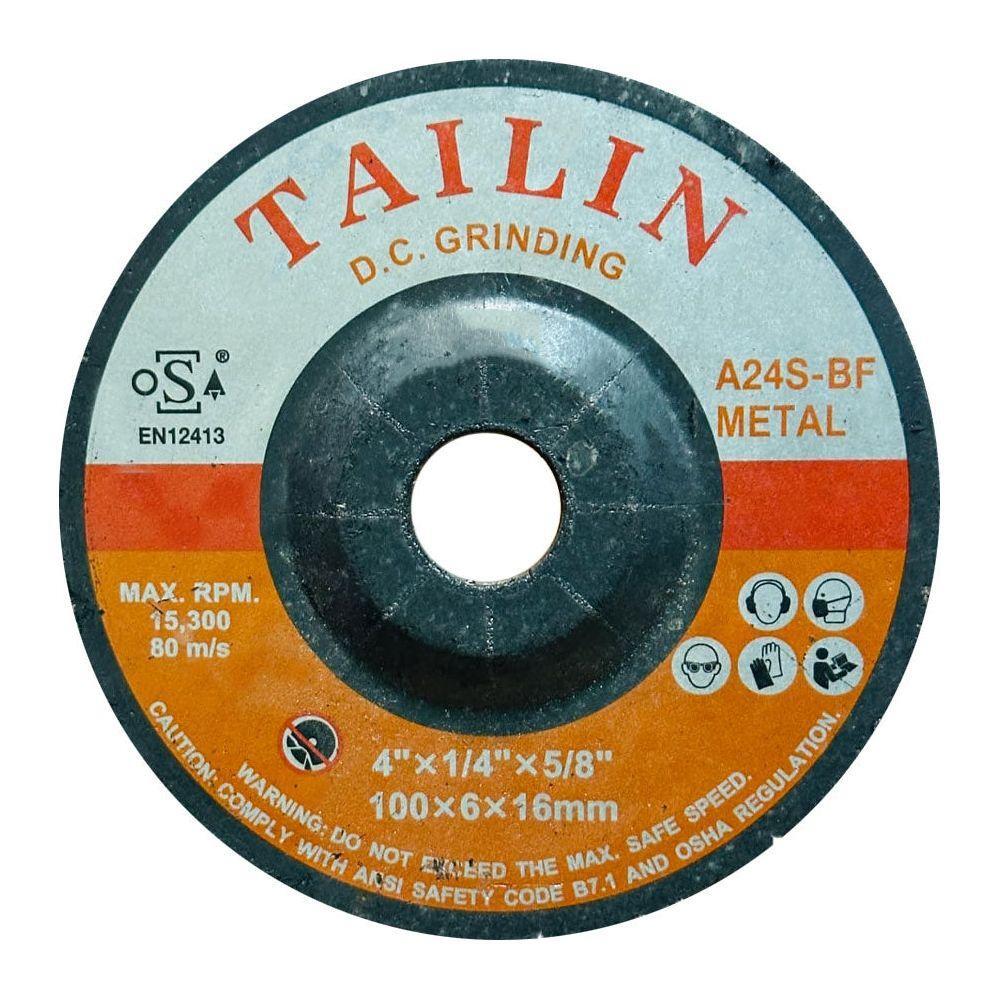 Tailin A24S-BF Grinding Disc for Metal 4" | Tailin by KHM Megatools Corp.