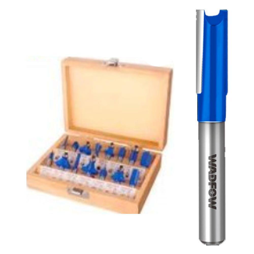 Wadfow UWRG5P41 Router Bits Set 15Pcs 1/4" | Wadfow by KHM Megatools Corp. Main image