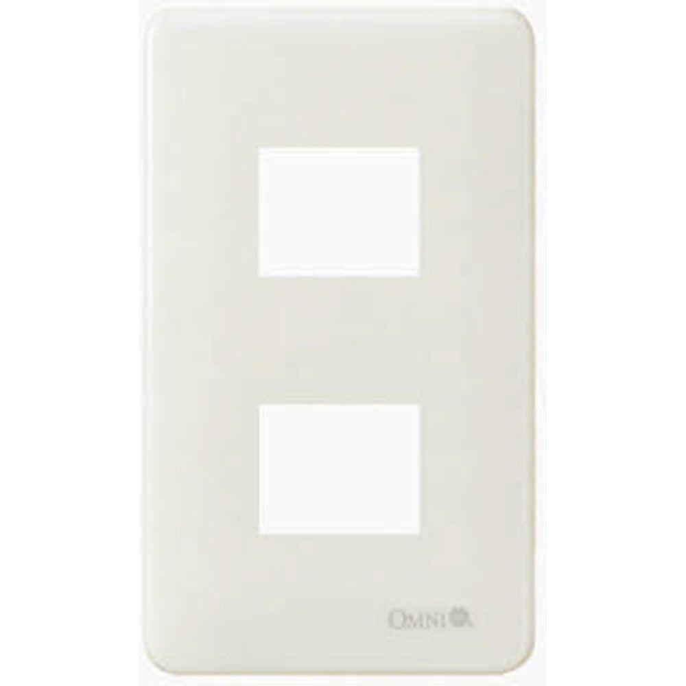 Omni WEP-102 2 Gang Plate (Flush Type) | Omni by KHM Megatools Corp. Main image