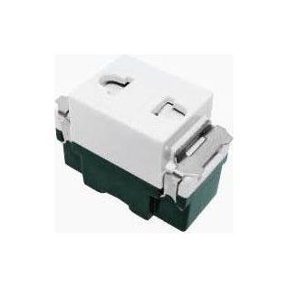 Omni WEU-202 Universal Outlet with Shutter 10A 250V (Flush Type) | Omni by KHM Megatools Corp. Main image