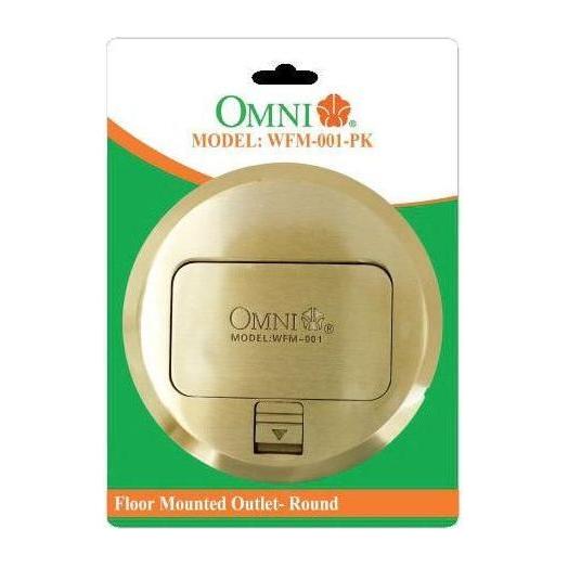 Omni WFM-001 Floor Mounted Outlet Round 16A 250V - Duplex Outlet | Omni by KHM Megatools Corp. Main image