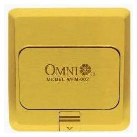 Omni WFM-002 Floor Mounted Outlet Square 16A 25V - Duplex Outlet | Omni by KHM Megatools Corp. Main image