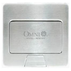 Omni WFM-003 Floor Mounted Outlet Square 16A 250V - Duplex Outlet | Omni by KHM Megatools Corp.