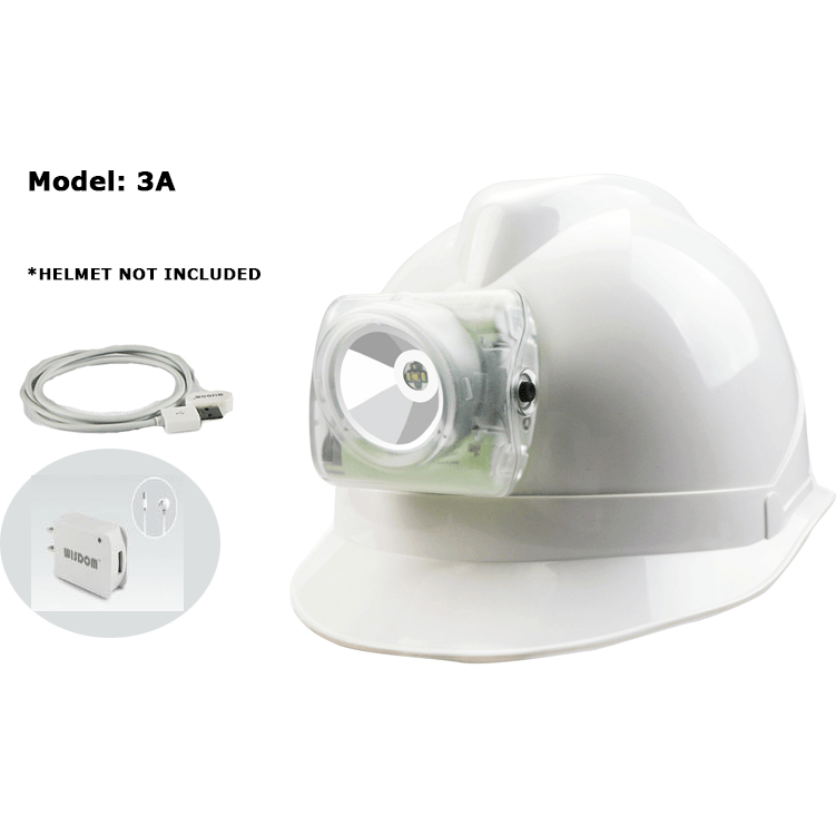 Wisdom Lamp 3A Miner's LED Cap Cordless Mining Lamp / Head Light 3A (with USB Charger Adapter) - KHM Megatools Corp. Main image