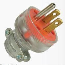 Omni WPR-103 Parallel Ground Rubber Plug 15A 125V (Transparent) | Omni by KHM Megatools Corp. Main image