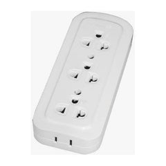 Omni WSG-003 Surface Convenience Outlet with Ground 3-Gang 10A 250V | Omni by KHM Megatools Corp.