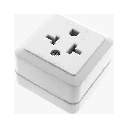 Omni WTO-001 Surface Single Tandem Outlet 20A 250V | Omni by KHM Megatools Corp. Main image