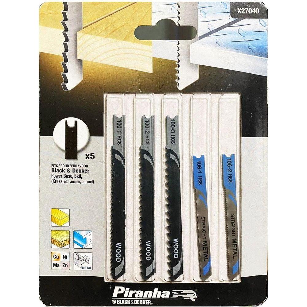 Black & Decker X27040 Jigsaw Blades Set (Piranha) - KHM Megatools Corp. Main image