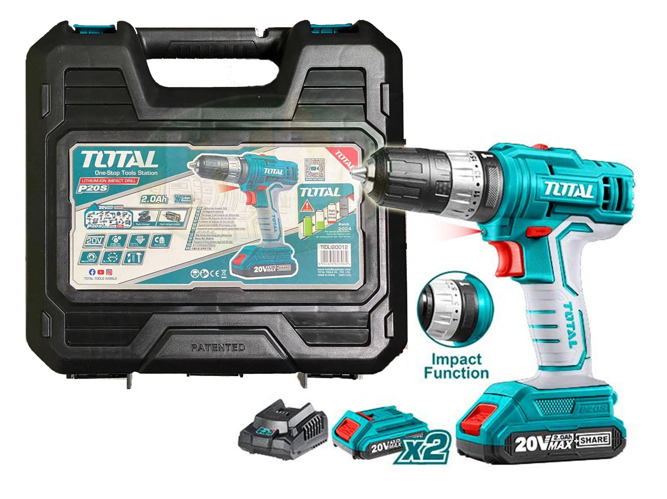 Total TIDLI20012 20V Cordless Impact Drill / Hammer Drill - KHM Megatools Corp.