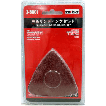 Zekoki Z-5801 Triangular Sanding Set 5pcs (For Oscillating Tool) - Goldpeak Tools PH Zekoki Main image