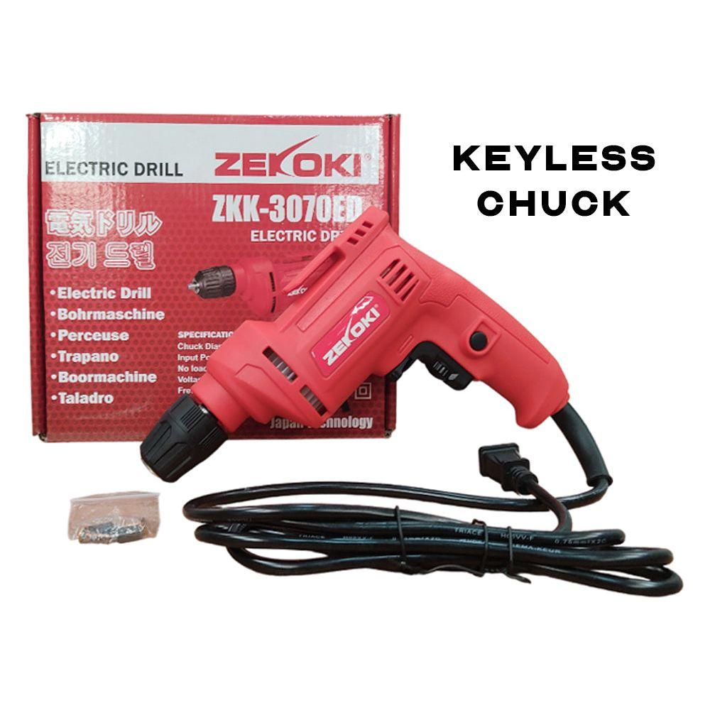 Zekoki ZKK-3070ED Hand Drill 10mm 500W (Keyless Chuck) | Zekoki by KHM Megatools Corp. Main image