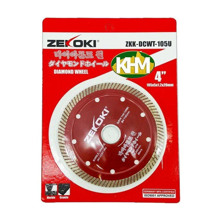 Zekoki ZKK-DCWT-105U Diamond Cut Off Wheel 4" Super Thin Turbo - KHM Megatools Corp. Main image