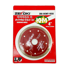 Zekoki ZKK-DCWT-105U Diamond Cut Off Wheel 4" Super Thin Turbo - KHM Megatools Corp.