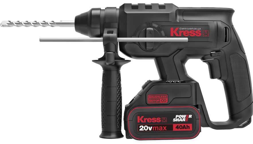 Kress KU390 20V Cordless SDS-plus Brushless Rotary Hammer - ToolsSavvy.ph