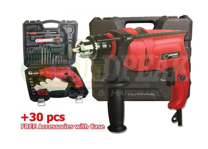 Hokage HKG-ID650K Hammer Drill with 30 pcs Tool Set - ToolsSavvy.ph Main image