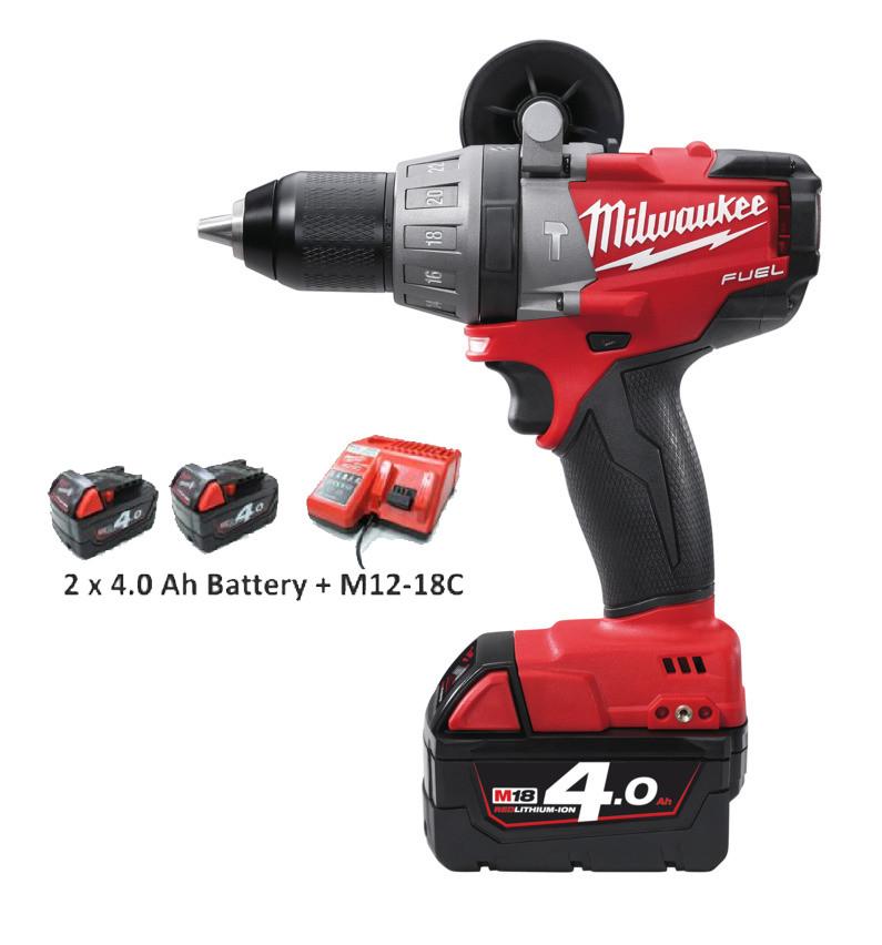 Milwaukee M18CPD-402C "Fuel" Cordless Hammer Drill - ToolsSavvy.ph