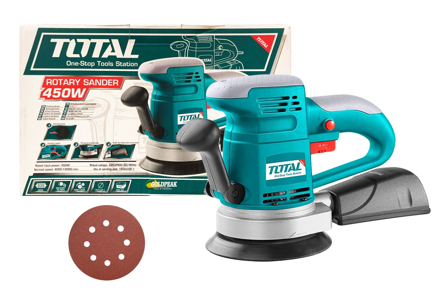 Total TF2041501 Rotary Sander - ToolsSavvy.ph Main image