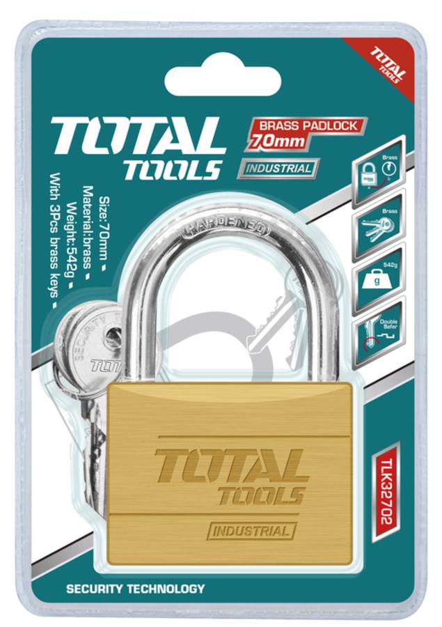 Total Heavy Duty Brass Padlock (TLK) - ToolsSavvy.ph