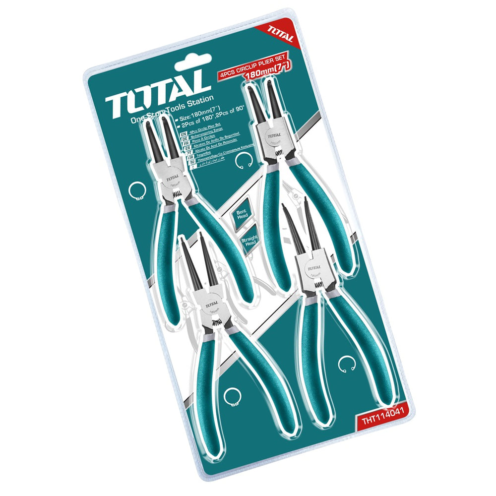 Total THT114041 4pcs Circlip / Snap Ring Plier Set - ToolsSavvy.ph