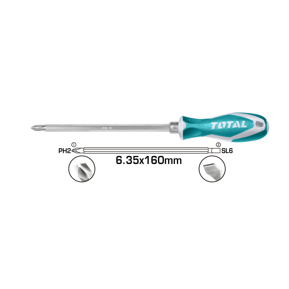 Total THT250226 2in1 Screwdriver Set - ToolsSavvy.ph