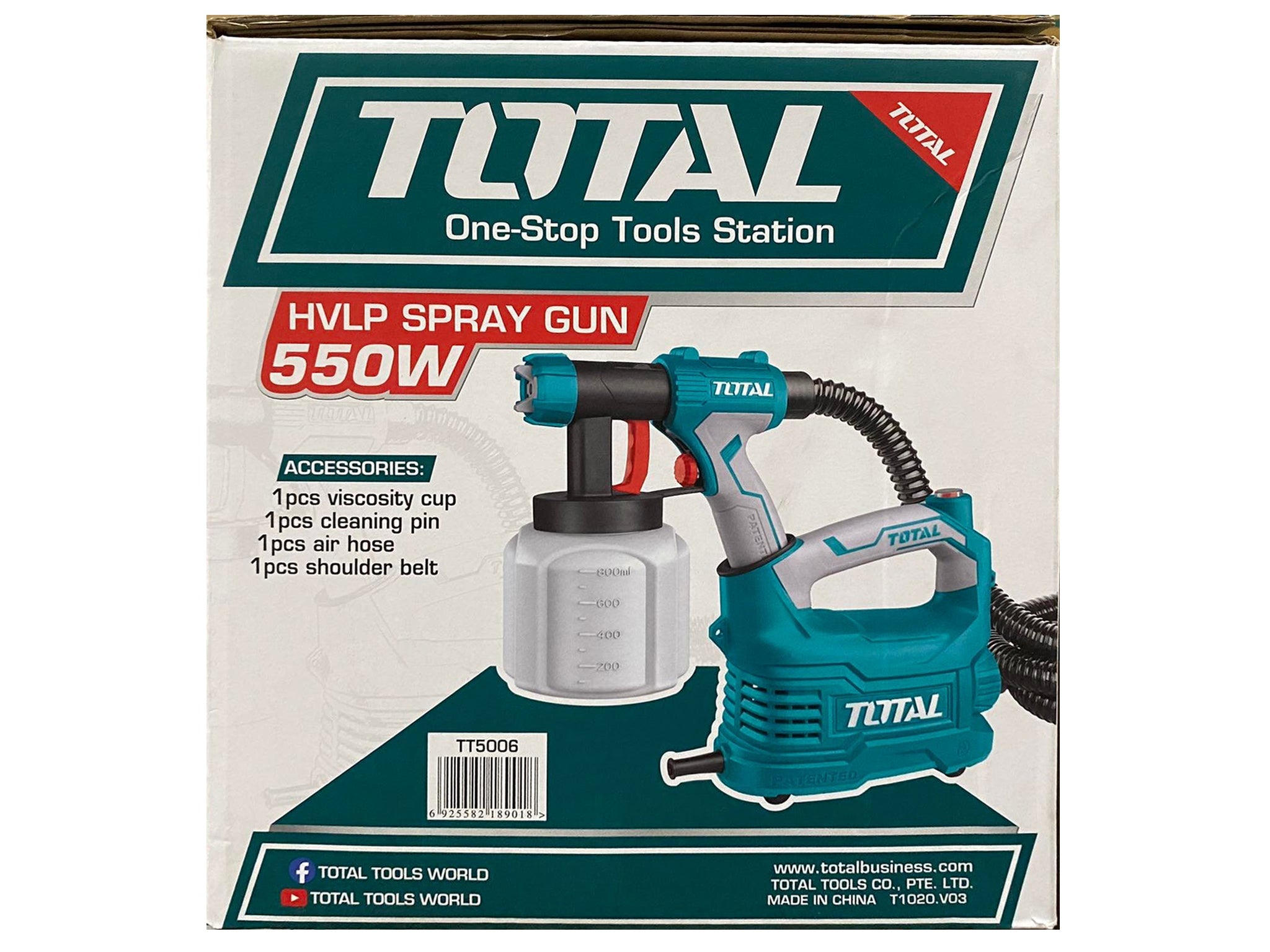 Total TT5006 Electric HVLP Floor Based Paint Spray Gun 550W - ToolsSavvy.ph