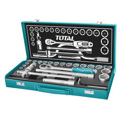 Total THT141253 24pcs Socket Wrench Set 1/2" Drive - ToolsSavvy.ph