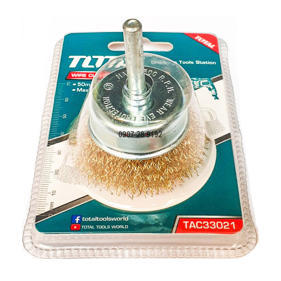 Total Cup Wire Brush with Shank for Drill - ToolsSavvy.ph