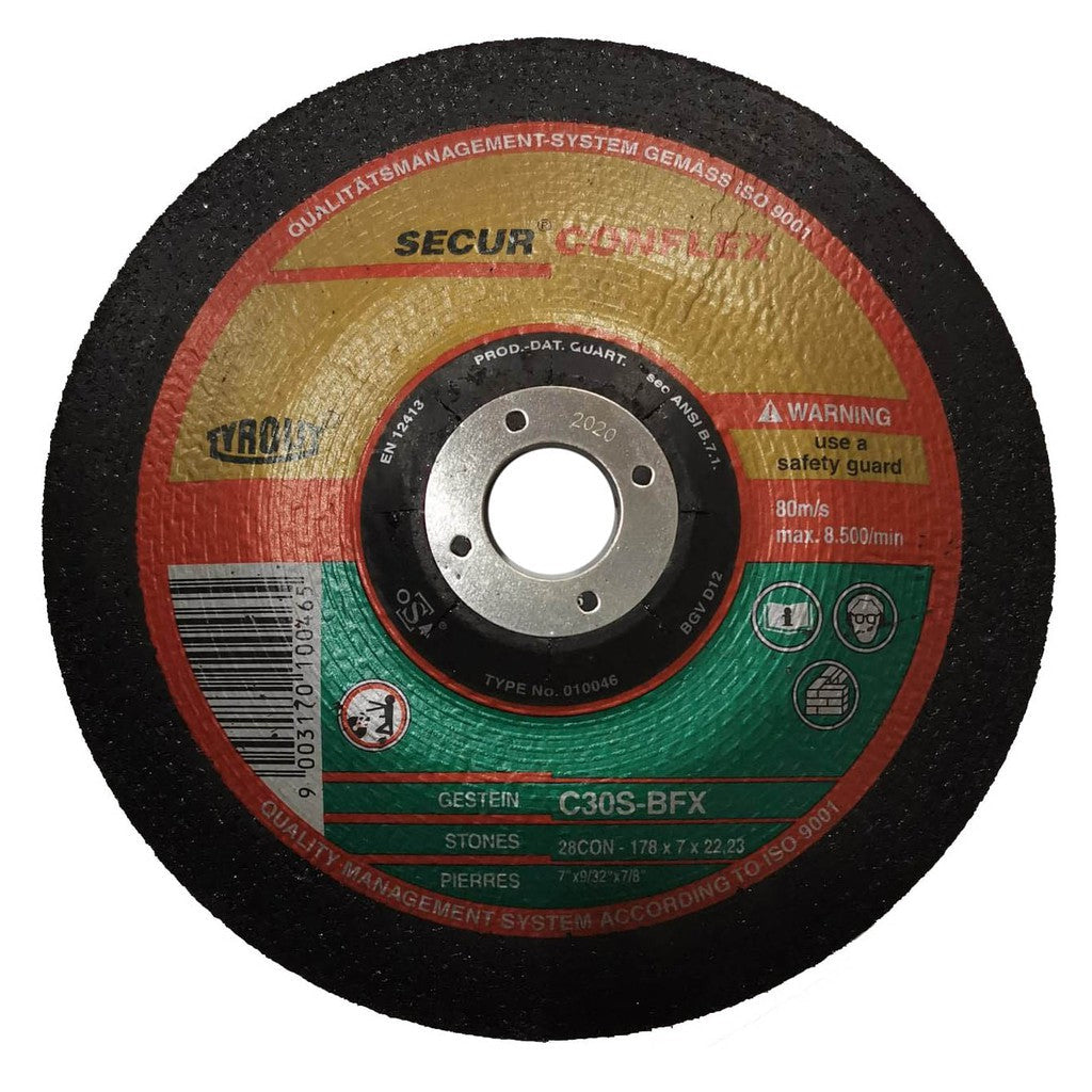 Tyrolit C30S-BFX Conical Grinding Disc 7" [Standard] - ToolsSavvy.ph Main image